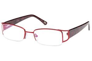 CAPRI FX102 CLEAR BURGUNDY EYEGLASSES SUNGLASSES FRAMES 53-19